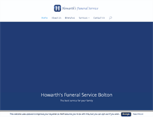 Tablet Screenshot of howarthsfunerals.co.uk